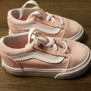 Toddler pink VANS shoes